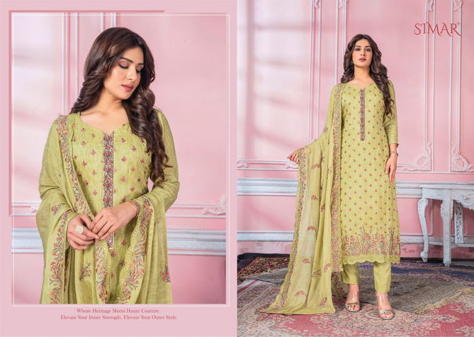 Isha By Glossy Viscose Printed Dress Material Orders In India